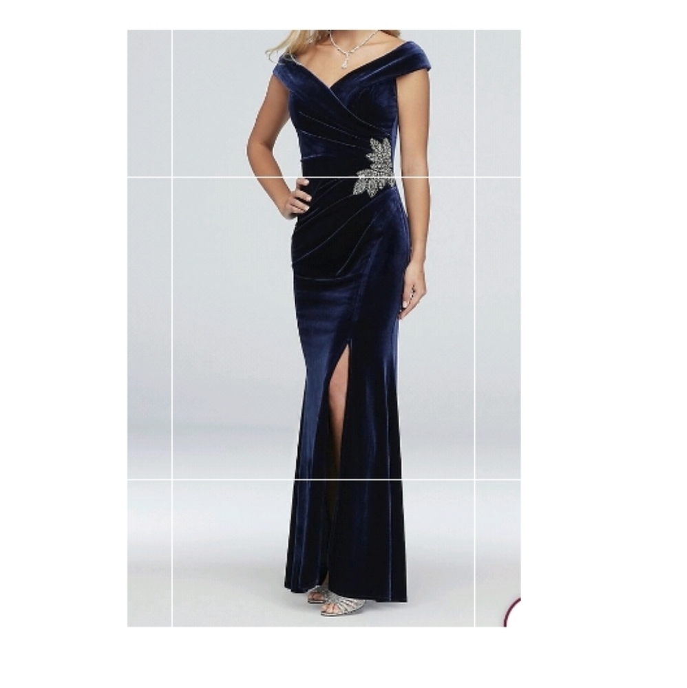 Velvet long dress